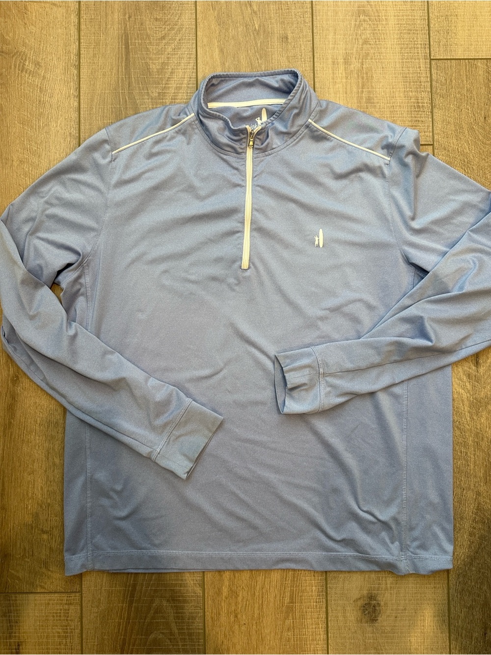 johnnie-O Light Blue/periwinkle Quarter-Zip Performance Jacket